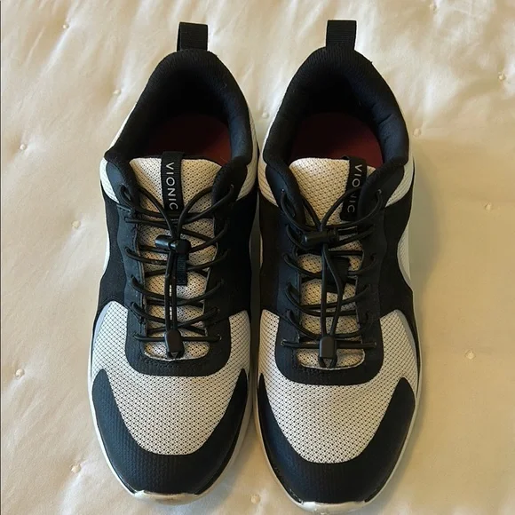 Vionic Women’s Black and White Athletic Shoes - Picture 1 of 8